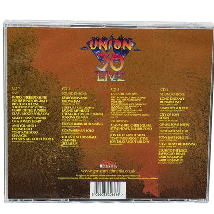 Yes - Union 30 Live Bonus Tracks Tour Extras 1990 - 1991 4 CD