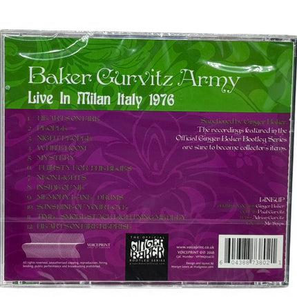 Baker Gurvitz Army - Live In Milan 76 CD