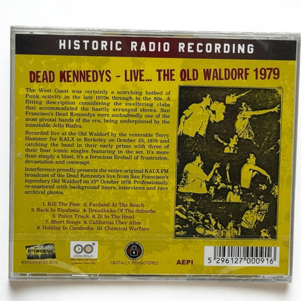 Dead Kennedys - Live The Old Waldorf 1979 CD