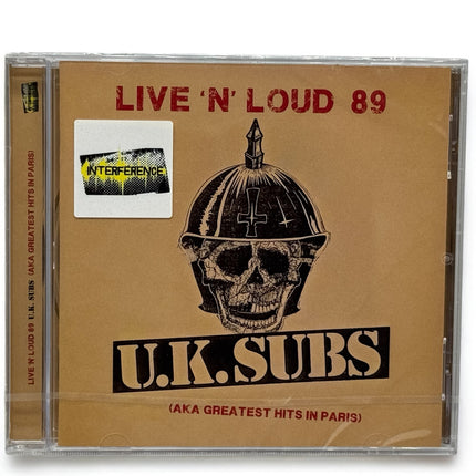 U.K. Subs - Live ‘N’ Loud 89 CD