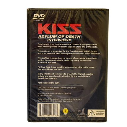 Kiss - Asylum Of Death Interviews DVD