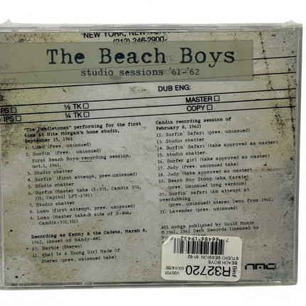 The Beach Boys - Studio Sessions 61-62 CD