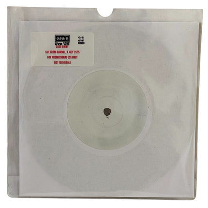 Oasis - Slide Away Live From Cardiff 2025 Promo 7” Vinyl Record