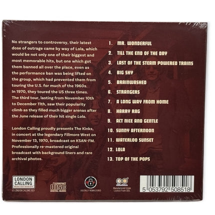 The Kinks - Live In San Francisco 1970 CD