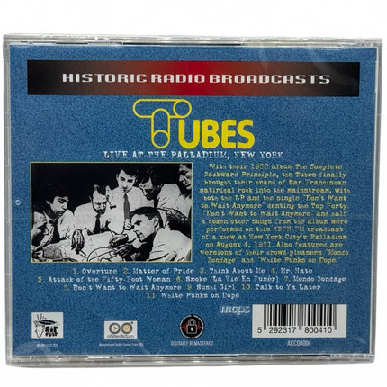 The Tubes - Live At The Palladium, New York CD